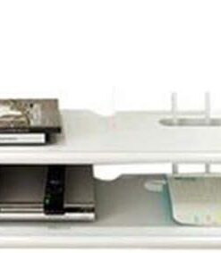 Meuble TV flottant, console multimédia murale, console de divertissement multimédia flottante, grande capacité, peut stocker des lecteurs multimédias, des routeurs, etc., adapté pour le salon, la