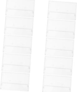 VALICLUD Lot de 10 Étuis À Cassettes en Plastique Transparent pour Enregistrement Vocal, Boîtiers De Rangement pour Cassettes Audio, Solution De Rangement Audio pour Collection d'art,