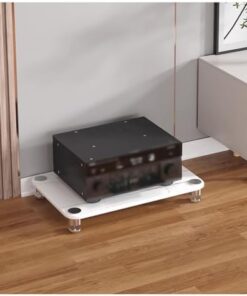 2 3 4 niveaux robuste équipement audio vidéo rack récepteur stéréo composant armoire, support multimédia console de jeu unité de stockage, lecteur de disque CD haut-parleur amplificateur pla