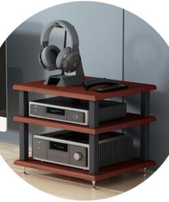 Meuble Audio HiFi 2/3/4 Niveaux - Meuble de Sol Multicouche pour la Maison, étagère AV, Support HiFi, Support pour Tourne-Disque, unité multimédia de Divertissement pour audiophiles et mélom