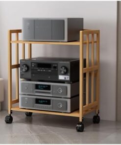 Le Support de Rangement Multi-Niveaux pour équipements vidéo Ma Stand et Le Meuble Mobile pour Lecteur DVD/CD sont idéaux pour Les Salons et Les Bureaux.