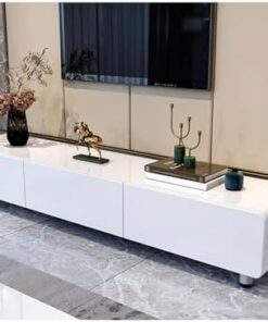 Générique Meuble TV Flottant, unité TV Flottante, Console TV en Bois, Longue étagère TV pour Salon, Table TV de Centre de Divertissement, Support TV Mural (160x41x32cm)