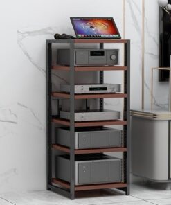 Support multimédia multicouche, étagère pour console de jeux vidéo de divertissement, support audio, support multimédia pour tour AV, support pour console de jeux vidéo (3 niveaux), pour sal