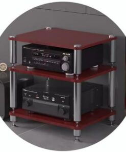 Support HiFi avec Pieds amortisseurs pour Composants Audio et vidéo - Support HiFi 2/3/4 Niveaux, Support pour Tourne-Disque et Meuble