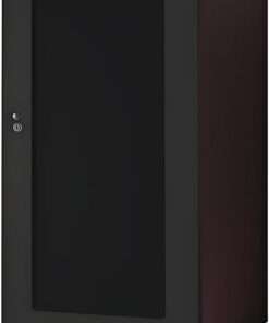 Meuble HiFi à 1/2/3/4 Niveaux, Meuble Rack Audio et étagère for Composants, avec Portes en Verre, Rack Audio et Armoire stéréo for Salon, Jeux, Salle d'enregistrement(22.8"x23.6"x40.5")