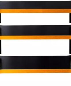 Meuble audio HIFI à 3 niveaux, étagère HiFi, support TV AV avec étagères de rangement multimédia, meuble d'équipement, support TV, support de haut-parleur pour ampli AV/platine vinyle/Sky Bo