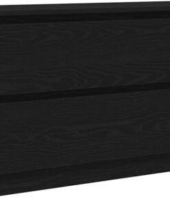 ZXLIHS Meuble TV Noir 100x35x54 cm en Bois d'ingénierie - Meuble de Divertissement avec tiroirs de Rangement pour Salon