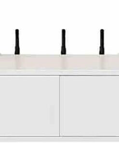 Meuble TV flottant à fixation murale avec trou pour câble – Moderne sous meuble TV avec tiroir pour la maison, le bureau, le salon, la chambre à coucher – Étagère de rangement pour écrans plats