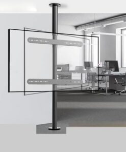 Séparateur rotatif - Meuble TV rotatif - Pour téléviseur LCD - Cadre rotatif à 360 ° - Base pivotante - Affichage LED de 32 à 75" (200 à 295 cm)