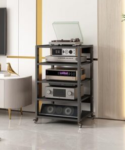 Support multimédia Multicouche, Meuble de Rangement multimédia pour Support HiFi, Meuble de cinéma Maison Moderne, Meuble de Composants AV, étagère d'angle pour téléviseur, Support stéréo, t