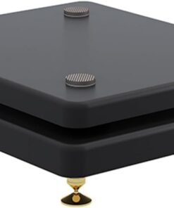 Meuble HiFi en Bois réglable pour Home cinéma, Support multimédia AV avec étagères, Organisateur TV pour Centre de Divertissement (35 x 40 cm / 13,8 x 15,7 Pouces)