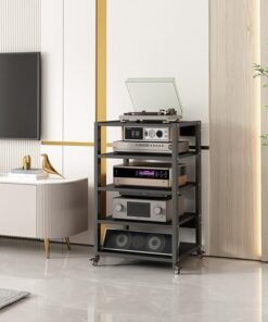 Support multimédia multicouche, support multimédia, support multimédia, armoire à composants audio/vidéo, support d'angle mobile pour lecteur de disques, centre de divertissement pour cinéma