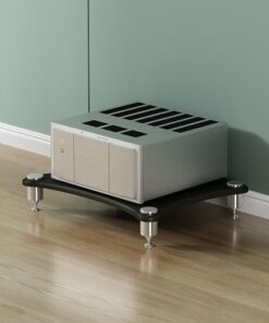 Étagère audio/support stéréo, étagère multimédia, support de console de jeu, étagère d'angle pour projecteur, PS5, lecteur DVD, console de jeu, boîte de câbles.