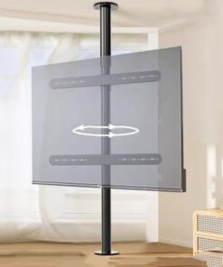 Support de Sol Rotatif à 360 degrés pour téléviseur LCD - Meuble TV Suspendu - Support Rotatif pour cloison de séparation, Meuble TV Rotatif, Base rotative, Support TV à inclinaiso