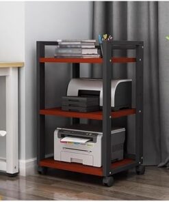 Support de Composants Audio, Support multimédia stéréo, étagère d'équipement 3 4 5 Niveaux, Supports de Stockage multimédia Robustes et autonomes sur roulettes, pour la Maison Commerciale (c