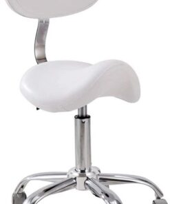 MU Chaise Ordinateur, Tabouret Travail, Salon Pivotant Chaise/Tabouret de Bar, Chaise Tattoo Avec Levage 49-64Cm Pour Dossier Toute Scène 2 Couleurs,Blanc