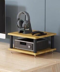 Support Audio HiFi, Petit Support de Console multimédia de Bureau, Armoire pour Composants stéréo, Tour Audio vidéo, étagère de Bureau, Organisateur pour amplificateur, Haut-Parleur, enregis