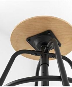 DiscountSeller KULLABERG Tabouret 36 x 36 cm durable et facile d'entretien Tabourets tabourets et bancs chaises Meubles respectueux de l'environnement 36x36 cm Noir