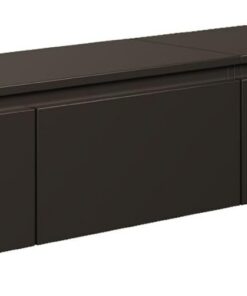 Selsey Bemmi Étagère Murale Minimaliste 28,4 x 200 x 31,8 cm - Panneau de Particules de qualité supérieure avec Bords ABS - Deux Compartiments à Rabat - Revêtement en mélamine - Idéal pour Le Salon