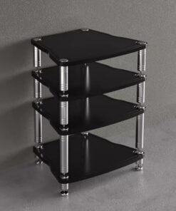 Support de Composants Audio Robuste, Support multimédia, Support multimédia Audio/vidéo, 1 2 3 4 Couches d'affichage, récepteur stéréo pour Tourne-Disque, Support de Composants stéréo pour X