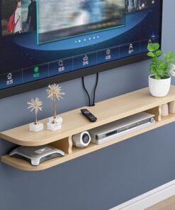 Support TV Mural, Meuble TV Flottant, décoration, présentoir, Console d'équipement multimédia de Divertissement pour téléviseurs de 32 à 70 Pouces, pour la Famille, Le Bureau et l'hôtel (Cou