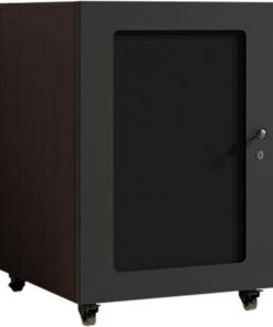 Meuble HiFi, Meuble Rack Audio avec étagères réglables, Conception à roulettes, Meuble stéréo multimédia, Panneaux Respirants, Meuble Audio Vidéo(63cm/24.8in)