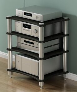 Étagère AV, Meuble stéréo, Support multimédia, Support Audio, Meuble de Jeu, étagère Audio-vidéo, Organisateur de Console de Jeu, Support AV, étagères Tour, Rangement, Enregistrement et lect