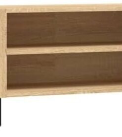XJBTBA Meuble TV Finition chêne oma – Bois d'ingénierie, Grand Rangement avec 4 Compartiments Portes, idéal pour Le Salon la Chambre