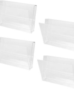 OUNONA 4 pièces Boîte de Rangement Cassette Plastique Vintage avec Couvercle Organisateur Rétro pour Stockage et Affichage de Cassettes Audio Support Pratique pour Bureau et Maison