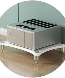 Unité d'angle pour Serveur AV, Meuble/Rack/Support Tour en Bois à 1-4 Niveaux pour Lecteur CD, Convient pour la Maison/Le Bureau/la vidéo/Le DJ/Le cinéma.