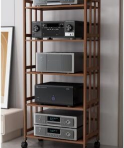 Étagère DVD, Support multimédia avec roulettes, étagère de Jeu, Support multimédia AV, étagère d'angle, Support TV d'angle Mobile, Meuble d'affichage Audio pour lecteurs DVD/décodeurs de câb