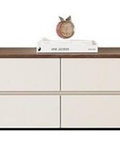 Étagère TV Murale Centre de Divertissement Meuble TV Moderne avec Armoire Rangement au Sol à 8 tiroirs