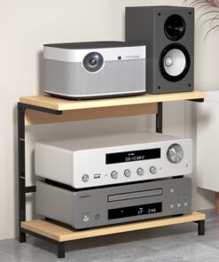 Supports et étagères stéréo avec étagères de Rangement pour système de Divertissement, Armoire stéréo, Support vidéo, Support Audio - Organisation et décoration de la Maison