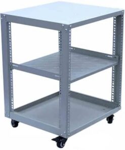 Support multimédia AV, Armoire de Rangement multimédia, Support multimédia Audio vidéo avec Hauteur réglable, Parfait pour lecteurs DVD, Console de Jeu, décodeur TV, décodeur câble, Xbox, ro