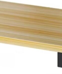 YVYKFZD Meuble HiFi, Meuble Rack Audio Armoire De Composants Ouverte, Meuble Audio Vidéo Étagère En Bois De Rangement Sur Pied Avec Pieds Réglables, Meuble Stéréo Multimédia Multifonction(Color:Wood,S