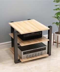 Support multimédia AV, étagère audiovisuelle, meuble stéréo, tour de rack audio, meuble de console pour tourne-disque, étagères de jeu, meuble de console multimédia, meuble TV d'angle, petit
