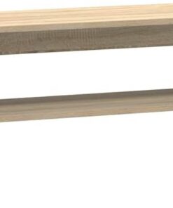 XJBTBA Meuble TV Chêne Oma – Centre de Divertissement en Bois d'ingénierie avec Beaucoup de Rangement pour Salon/Chambre – 100 x 40 x 40 cm