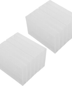 jojofuny Boîte de Rangement Cassette Rétro Lot de Étui Transparent pour Cassettes Audio Organiseur pour Collectionneur Design Vintage Finition Soignée