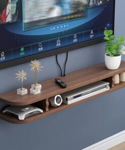 Support TV Mural, Meuble TV Flottant, décoration, présentoir, Console d'équipement multimédia de Divertissement pour téléviseurs de 32 à 70 Pouces, pour la Famille, Le Bureau et l'hôtel (Cou