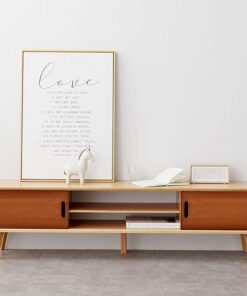 Générique Console TV en Bambou, Meuble TV Bas, Centre de Divertissement, Console multimédia étroite, Support TV pour Salon, Chambre à Coucher (Couleur : Marron, Taille : 63 Pouces, sans tiroir)