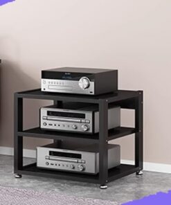 Support de Composants Audio, Support multimédia AV Robuste, Support d'amplificateur HiFi - 90 cm de Haut - Support de présentation pour récepteur stéréo, Tourne-Disque