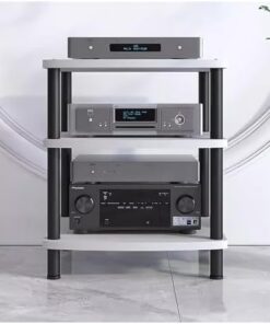 Étagères HiFi, étagères Audio HiFi en métal et Bois, Support multimédia pour amplificateur, Platine Vinyle, récepteur stéréo et équipement Audio/vidéo.