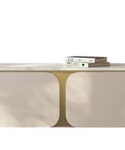 Étagère TV Murale Meuble TV de Rangement Grande capacité, Salon, Petit Appartement, avec Pieds d'armoire en métal Acier Inoxydable, faciles à Nettoyer