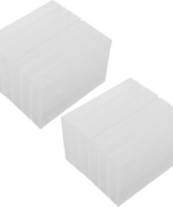 YARNOW Boîte de Rangement en Plastique PP Vintage pour Cassettes Audio Lot de 10 Pièces, Étui Transparent pour Conservation et Organisation des Cassettes à Domicile