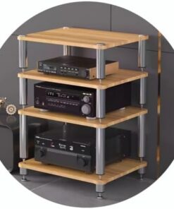 Support HiFi avec Pieds amortisseurs pour Composants Audio et vidéo - Support HiFi 2/3/4 Niveaux, Support pour Tourne-Disque et Meuble
