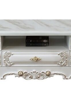 Étagère TV Murale Combinaison de Table Basse et Meuble TV, Moderne Minimaliste, Salon, Petit Appartement, en marbre