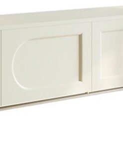 Meuble TV Meuble TV Blanc, casier de Rangement de Grande capacité for Salon et Maison avec Pieds de Support en Acier Inoxydable Meuble pour téléviseur