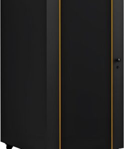 Meuble HiFi, Support multimédia Mobile, Meuble Rack Audio, Meuble stéréo for Composants CD avec Hauteur réglable, étagère for la Maison/Le Bureau/Le cinéma(Nero,23.2" x 23.6" x 40.5")