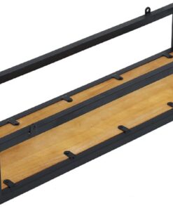 Casier à vin de Style Industriel monté au Plafond avec Support à vin en Fer à Hauteur réglable pour Bar Étagère de Rangement à l'envers pour Verres à vin Support pour Cintre de Bar Solution
