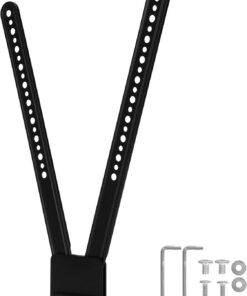 Support TV pour systèmes de vidéoconférence et audio MeetUp HD compatible avec Logitech avec trous alternés de 6 mm et 8 mm, taille maximale : 139,7 cm (mesure diagonale)